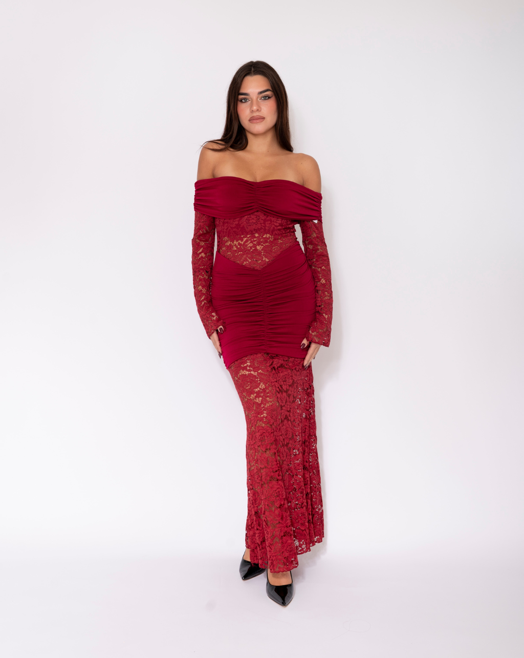 Abito Kalua Bordeaux