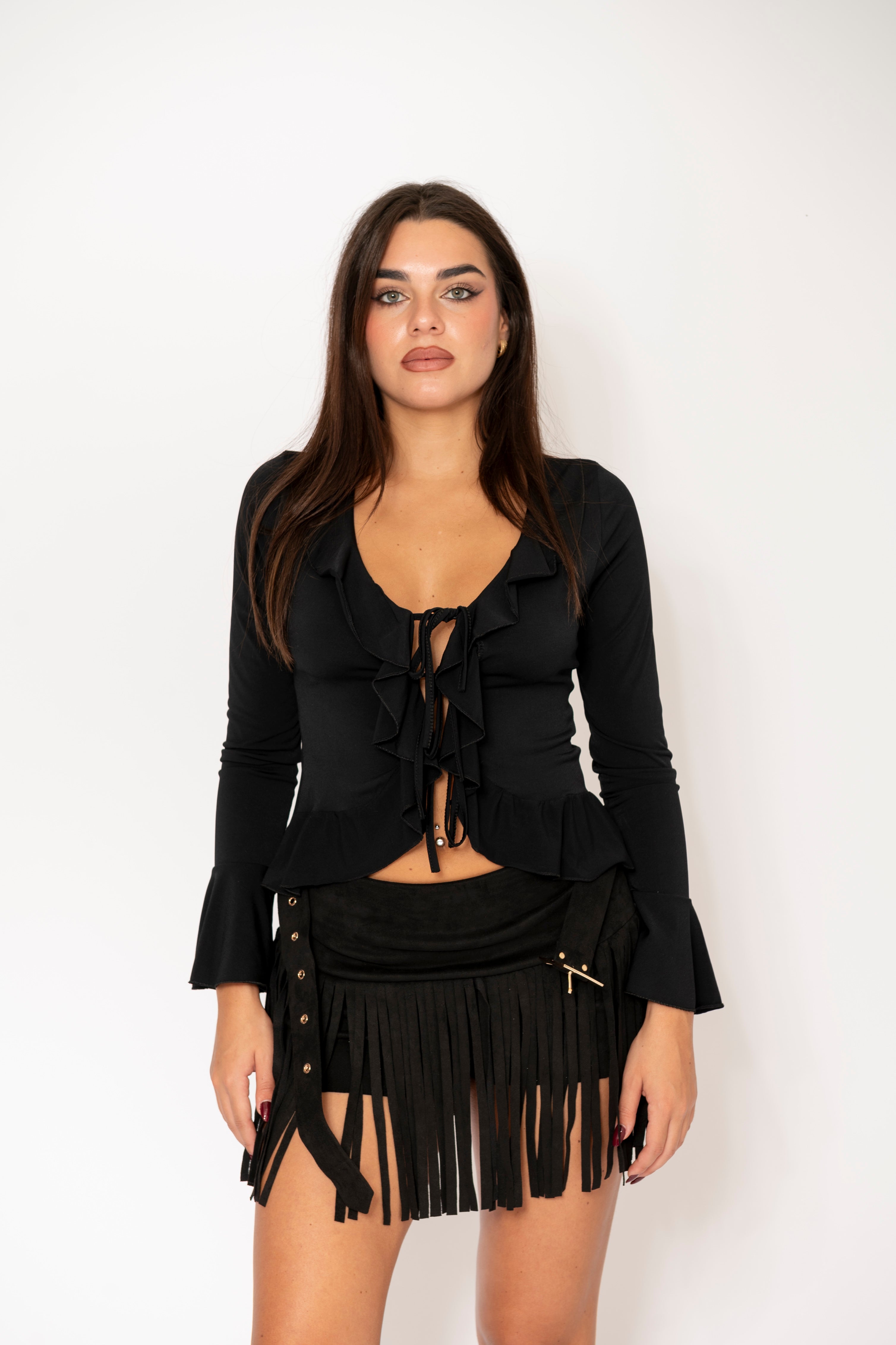 Charm Top Nero